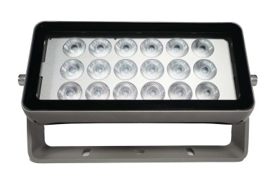 ARC Wash 150, Architectural LED Washer for fixed installations, 18 led RGBW (4in1) 10w chip Osram, 50.000 hours led life, 20 degrees ZooNeo optics, DMX control mode, 230V 50/60Hz direct, weatherproof IP66, DMX addressable by ARC encoder, preset DMX a