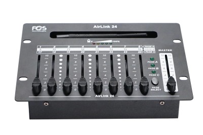 FOS AirLink 24 - AirLink DMX transmitter/ fader desk for the Solo and Luminus PRO