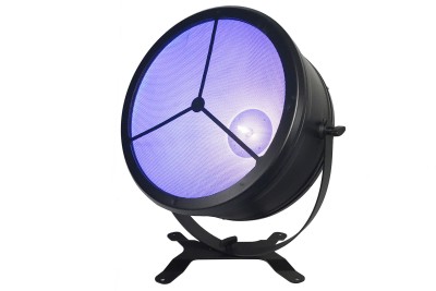 Retro, Retro backround fixture, diameter 64cm, 750 watt halogen lamp drived by internal dimmer, 96pcs 3in1 RGB LEDs backround lighting, 4?6?9 DMX channels, Aluminum alloy housing, Lcd menu display,5pin and 3pin XLR, powercon in/out, floor stand,639x3
