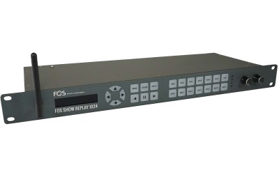 Show Replay 1024, Show Replay and record device, Supports ArtNet and DMX, 1024 channels DMX in & out,Real-time or step-by-step record from DMX / Artnet (via Lan or WiFi), 14 Memories and each up to 20 hours can be stored in SD card.