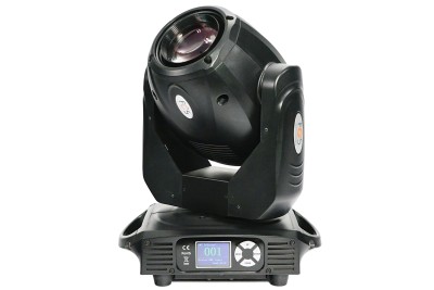 Spot 150W, Led Spot moving head, Beam aperture: 14°, 150W Luminus Led 7000K Cool White, 7 colors +white, 7 rotated gobos + open, interchangeable ,7 Fixed gobos + open, 3 facet prism rotation , 6 face prism linear , frost effect.