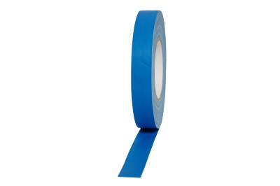 Stage Tape 25mm x 50M Neon Blue, Professional Fluorescent Cloth Tape, 70mesh, 300mic - 25mm x 50 meters NEON BLUE.
