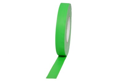 Stage Tape 25mm x 50M Neon Green, Professional Fluorescent Cloth Tape, 70mesh, 300mic -25mm x 50 meters NEON GREEN.