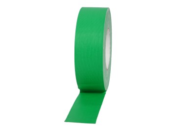 Stage Tape 50mm x 50M Chroma Key Green, Professional Fluorescent Cloth Tape, 70mesh, 300mic - 50mm x 50 meters CHROMA KEY GREEN.