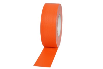 Stage Tape 50mm x 50M Neon Orange, Professional Fluorescent Cloth Tape, 70mesh, 300mic - 50mm x 50 meters NEON ORANGE.