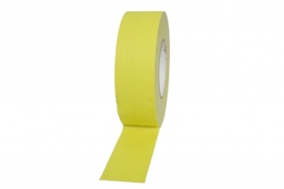 Stage Tape 50mm x 50M Neon Yellow, Professional Fluorescent Cloth Tape, 70mesh, 300mic - 50mm x 50 meters NEON YELLOW.