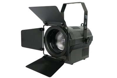 TV MINI FRESNEL TW, Mini Fresnel tunable white 100 watt LED ( 50W warm white + 50W cool white), 2700K - 6500K tunable, CRI 95, 25° - 80° manual zoom, Smooth dimming, flicker free, Super compact, easy for set up, 4-leaf rotatable barndoor included.