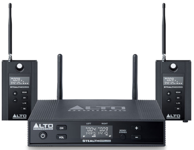 Alto Professional Stealth Wireless MKII Single Dual-Channel Transmitter with 2 Receivers