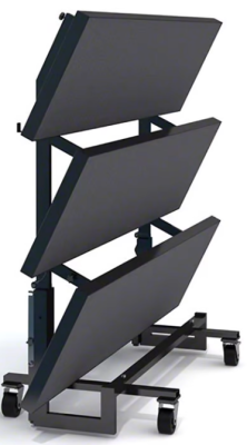 Intellistaging Staging 101 4-Tier Wedge Folding Choral Riser with Guard Rail