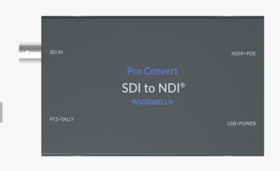 standalone box for converting one-channel 3G SDI into NDI stream