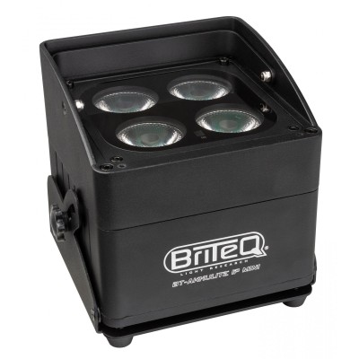BRITEQOutdoor LED projector with 4x5in1 RGBWA + IR Rem.