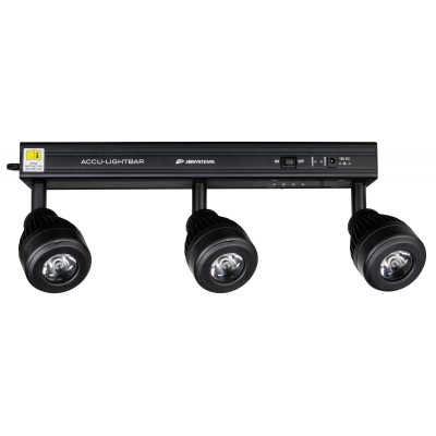 Battery LED bar with 3x5W LED + IR remote