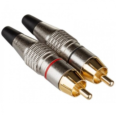Prof. RCA Plug male for cable (2 pcs)