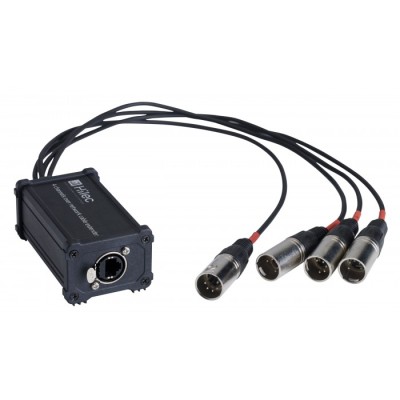 RJ45/XLR5M adapter box for audio/DMX signal