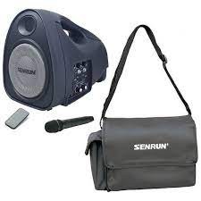 Portable lightweight pa system 50 W with bat, USB player and 1 UHF handheld