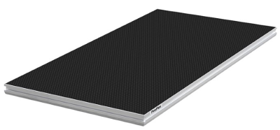 2m X 0.5m Industrial Finish Stage Panel, Black - single pack