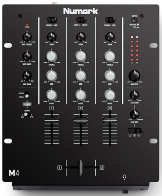 M4BLACK: 3-Channel scratch mixer