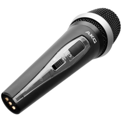 HT420 - 826-831 MHz, BM - Handheld transmitter, dynamic D5 microphone capsule, high/low gain switchable, on/off/mute switch, integrated charging contacts, up to 8 hours runtime with one AA battery or NiMh rechargeable battery, incl. microphone clamp,