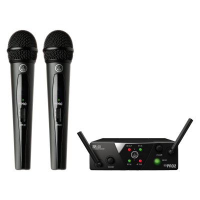 AKG WMS40 Mini Dual Vocal Set - ISM - Wireless system for vocals and speech