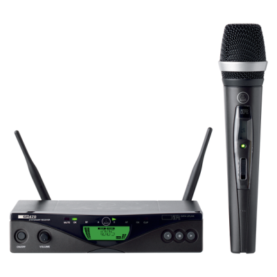WMS470 Vocal Set/D5 - 823-832 MHz, B10 - Wireless system for voice and speech, HT470 handheld transmitter with dynamic capsule D5, SR470 diversity receiver, pilot tone control, tripod adapter SA63, 2 antennas, rack mount set, power supply, 823,1-831,