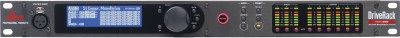 DriveRack VENU360 - Speaker management system with 3x inputs and 6x outputs, 31-band graphic equalizer, third-octave band real time analyzer, limiter, crossover, compressor, peak stop limiter, subharmonic synthesizer, feedback suppressor, output dela