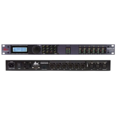 DriveRack 260 - Digital speaker management system, 2x In, 6x Out, 4-band parametric EQ per output, 2x input inserts to select compression, AFS, AGC, notch filter or sub-harmonic synthesizer, Real Time Analyzer with sep. Mic In, 2.7 seconds delay, Sys
