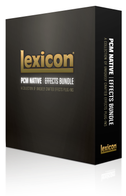 PCM Native Effects Bundle - Effects Plug-In bundle, 7 legendary Lexicon effect algorithms, multi platform Windows XP/Vista/7, Mac OSX PowerPC and Intel, VST, AudioUnit, AAX 64 and RTAS compatible, graphical Real Time Display, at least iLok II is requ