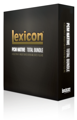 PCM Native Total Bundle - Plug-In bundle, 14 legendary Lexicon reverb and effect algorithms, multi-platform Windows XP/Vista/7, Mac OSX PowerPC and Intel, VST, AudioUnit, AAX 64 and RTAS compatible, graphical Real Time Display, at least iLok II is re