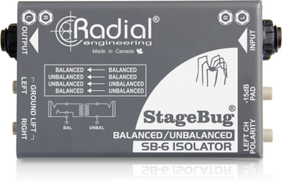 Compact stereo isolator for bal/unbalanced signals