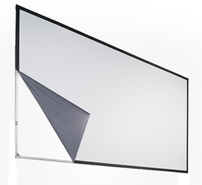Varioclip Lock 16:9  Rear Projection Black Single Projection surface 549 x 309 projectable surface 248“ diagonal