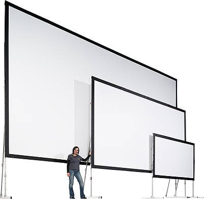 Varioclip Lock 16:9 Rear Projection Complete screen 427 x 240 projectable surface 193“ diagonal
