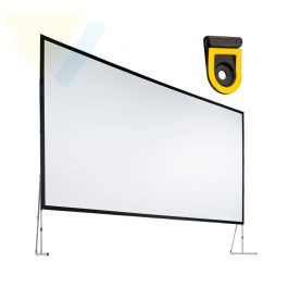 Varioclip Lock 4:3 Rear Projection Complete screen 488 x 366 projectable surface 240“ diagonal