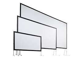 Varioclip Lock 16:9 Front Projection Black Complete screen 671 x 377 projectable surface 303“ diagonal