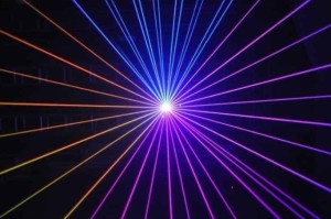 Xstar multi-beam laser, ip65, 2w, RGB