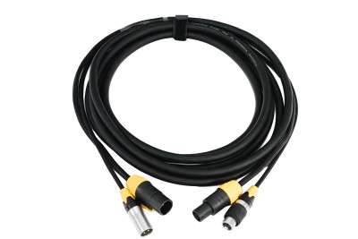 Professional TruePowercon/ DMX cable 5 meter.