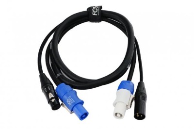 Professional PowerCon / DMX cable 1.5 meter,