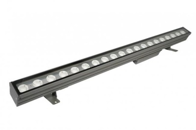 Architectural LED Bar for fixed installations, 20  led RGBW (4in1) 10w chip Osram, 50.000 hours led life, 30 degrees ZooNeo optics, DMX control mode, 230V 50/60Hz direct, weatherproof IP66, DMX addressable by ARC encoder, pre