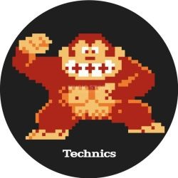 LP-Slipmat Technics "Donkey Kong"                                     black/brown/white