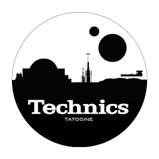 LP-Slipmat Technics "Tatooine"                                     black/white