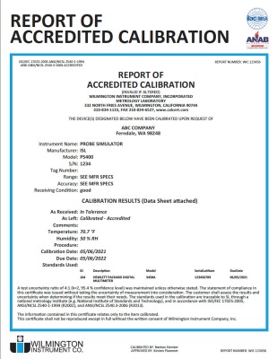 IEC61672-3 Calibration for new XL2 + Microphone with certificate