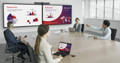 Communicate, discuss and collaborate remotely with just one click with the Barco CX-50 GEN2!
