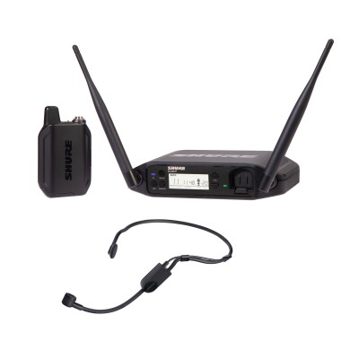 GLX-D+ Dual Band Wireless Headset System with PGA31 Headset Microphone + GLXD4+ tabletop receiver 123