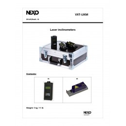 NEXO 2x Laser Inclinometers, 1x Meter Unit, 1x Case Kit