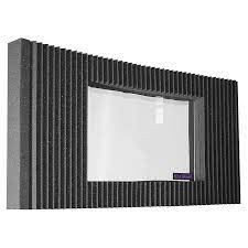 Auralex MAXWall Window Kit, 1 - 20 x48 x4.375 1-50x121x10cm panels with Window, Charcoal