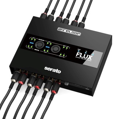 Reloop Flux - Next-generation 6x6 In/out USB-C DVS Interface for Serato DJ Pro