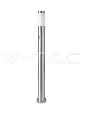 VT-838 E27 Bollard Lamp 110CM With PIR Sensor Stainless Steel Satin Nickel IP44 Luminus Flux: