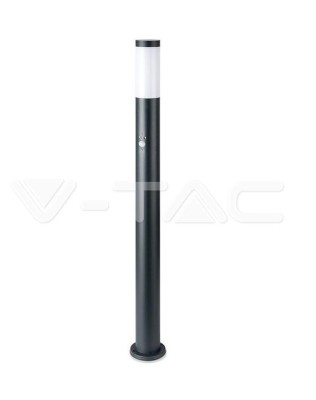 VT-838 E27 Bollard Lamp 110CM With PIR Sensor Stainless Steel Body Grey IP44 Luminus Flux: