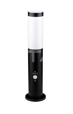 VT-838 E27 Bollard Lamp 45CM PIR Sensor With Stainless Steel Body Black IP44 Luminus Flux: