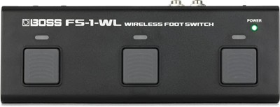 WIRELESS 3 BUTTON FOOTSWITCH WITH MIDI AND SMART DEVICE / TABLET CONTROL FUNCTIONS