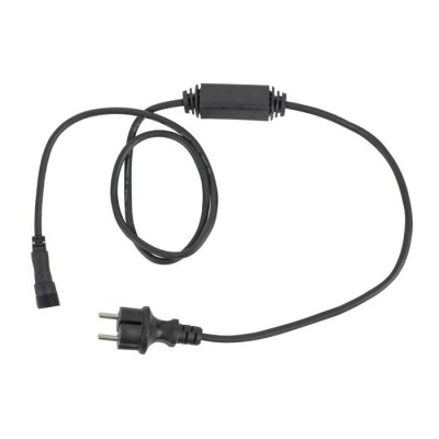Powercable for String / Icicle Light - Schuko - Black